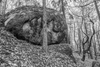 Antik çağlarda, Almanya 'nın Thürmansbang kenti yakınlarındaki Bavyera ormanında mağara ve çığır açan taş oluşumları ile megalitik kaya oluşumlarına dayandı.