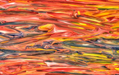 Karışık ve boyalı akrilik renkler