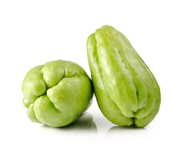 Chayote απομονώνονται σε λευκό φόντο — Φωτογραφία Αρχείου