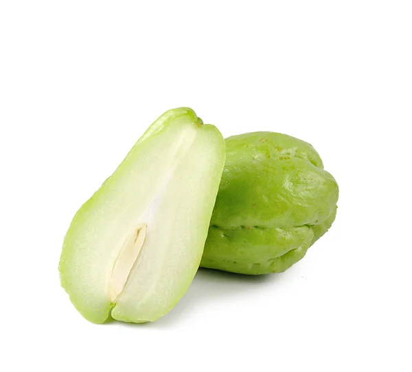 Chayote aislado sobre fondo blanco — Foto de Stock