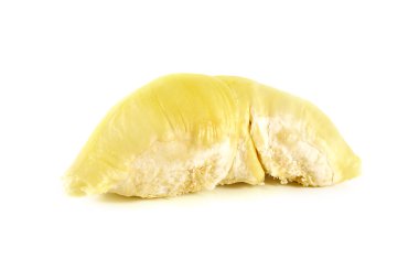 Durian kapatmak üstünde izole beyaz arka plan.