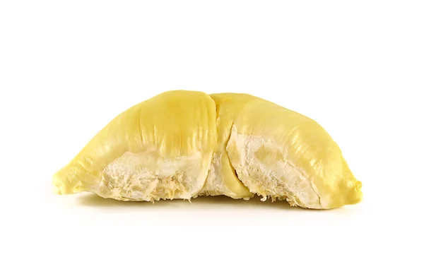 Durian közelről a elszigetelt fehér háttér. — Stock Fotó