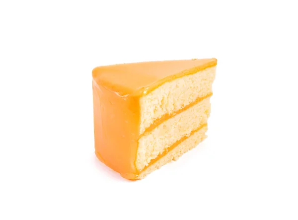Orange cake close up on background — Stock Photo, Image