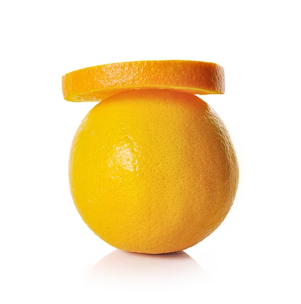 橙色水果紧靠背景 — 图库照片
