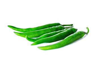 Beyaz bir arka plan üzerinde izole kırmızı biber