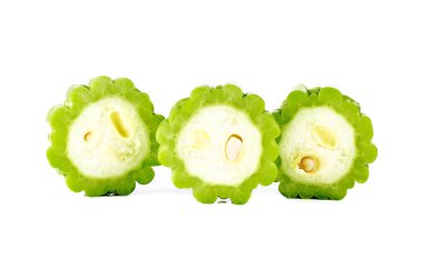 Acı kavun beyaz arkaplanda izole