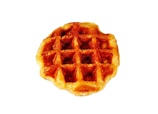 Waffles isolado no fundo branco — Fotografia de Stock