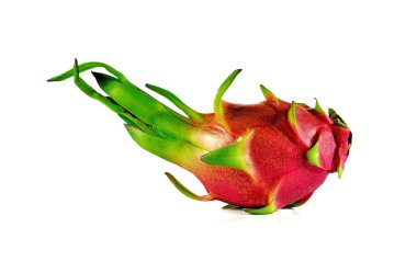 Beyaz arkaplanda Ejder Meyvesi izole.