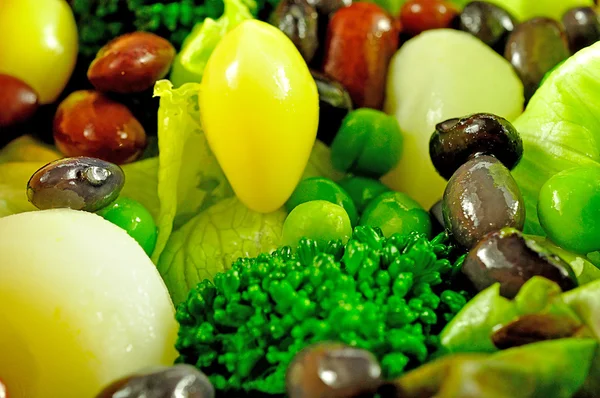 Cibo per insalata sano per sfondo — Foto Stock