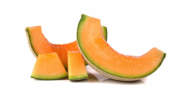 Kavun beyaz arkaplanda izole edildi