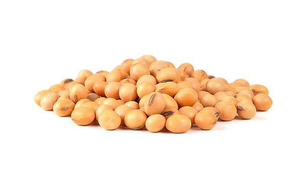 Soya fasulyesi beyaz arkaplanda izole