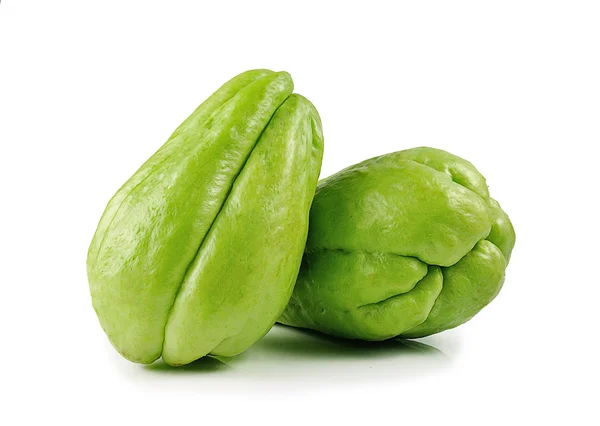 Chayote απομονώνονται σε λευκό φόντο — Φωτογραφία Αρχείου