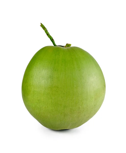 Hindistan cevizi beyaz arkaplanda izole edildi