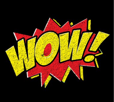 Vay canına! Komik konuşma balonu, karikatür vektör 