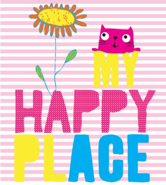 Şirin tipografi moda stil