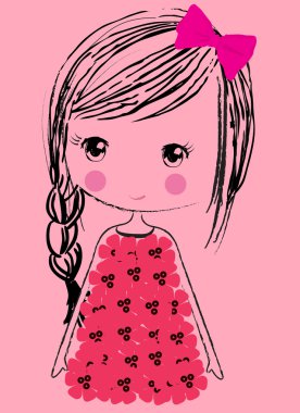 Sevimli kız çocuklar moda