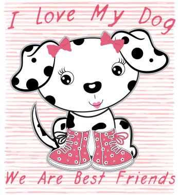 Sevimli köpek çocuk moda