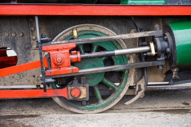 Bir tren tekerleği ve Kuplajlar kapat