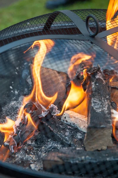 Close up de queimador de madeira — Fotografia de Stock