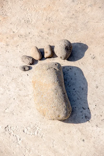 돌에서 만든 발 — 스톡 사진