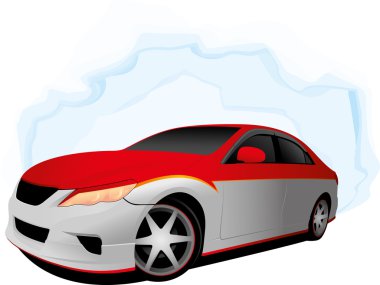 İki renk hızlı araba