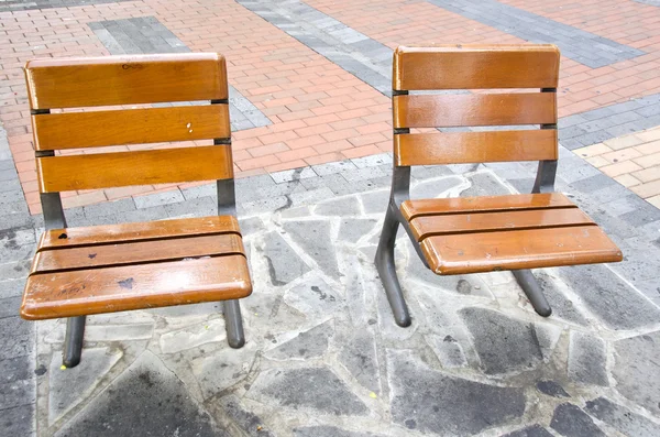 Two seats in public square — Stock Photo, Image