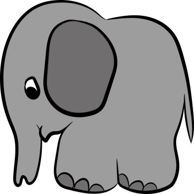 Fil gri boyalı.