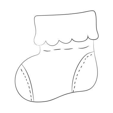 Çocuk çorap katlar ile.