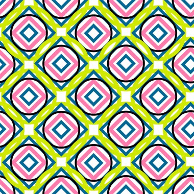 Desen soyut daireler ve elmas