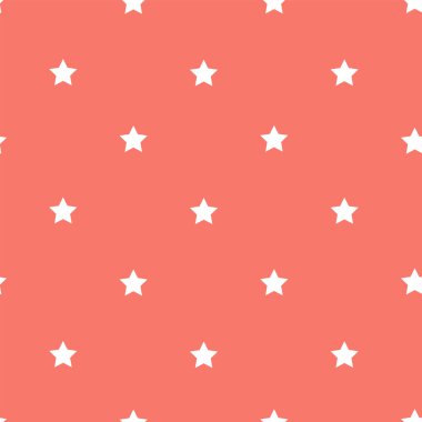 Mercan gidişli arka planda küçük temiz mavi yıldız 