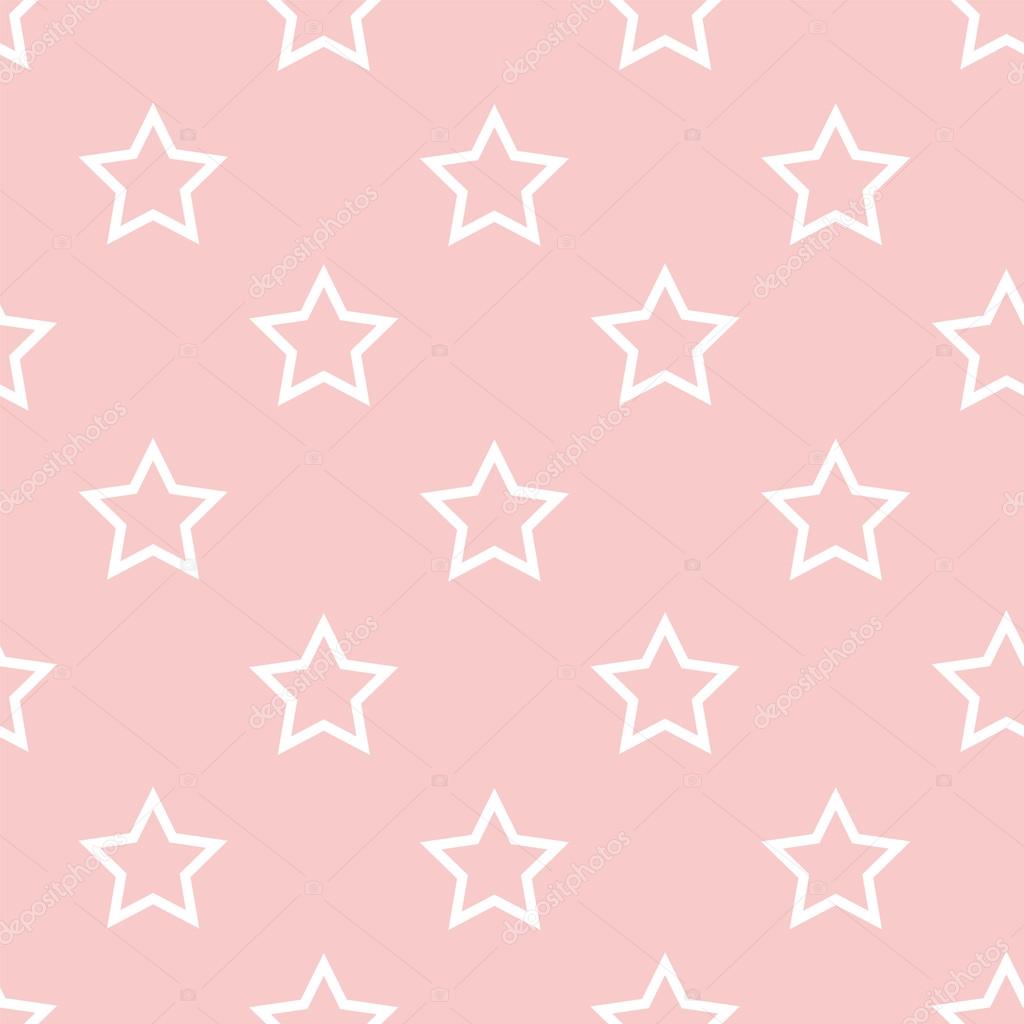 White stars on a pale pink background Stock Vector Image by ©  #111808134