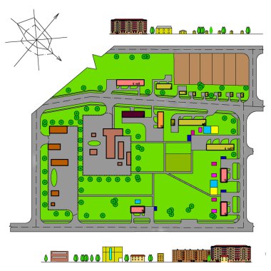 Küçük bir alanı planı çizim