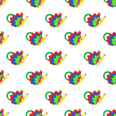 Arka plan ile parlak oyuncak kirpi