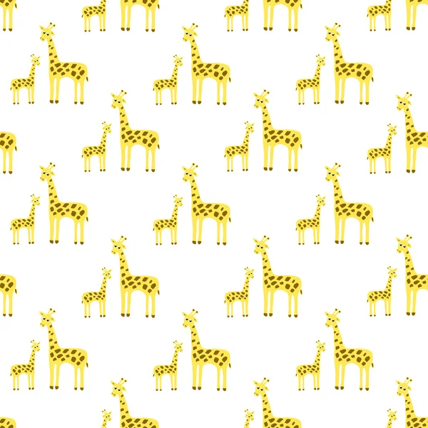 Бесшовный рисунок жирафа . — стоковый вектор