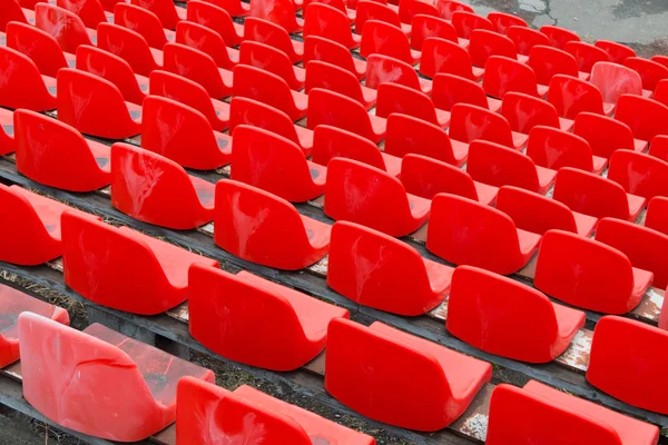 Futebol Assentos de estádio de futebol . — Fotografia de Stock
