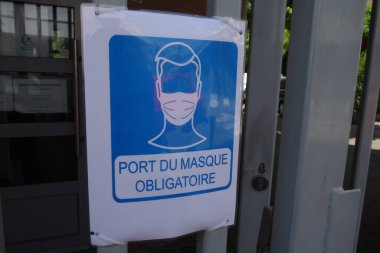 Zorunlu maske işareti, Brüksel