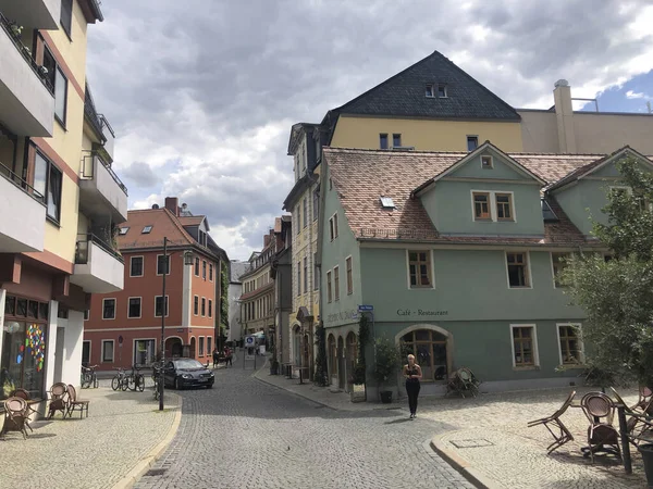 Weimar Germany July 2020 Creperie Palais Palais Touristic Downtown Street — 스톡 사진