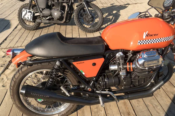 Fiumicino Italien September 2019 Racer Moto Guzzi Moto Guzzi Ist — Stockfoto