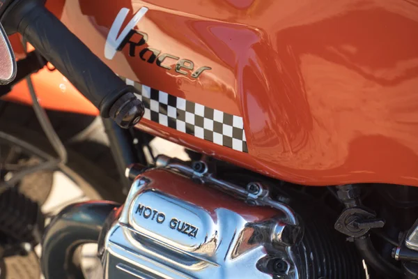 Fiumicino Olaszország Szeptember 2019 Racer Moto Guzzi Moto Guzzi Egy — Stock Fotó