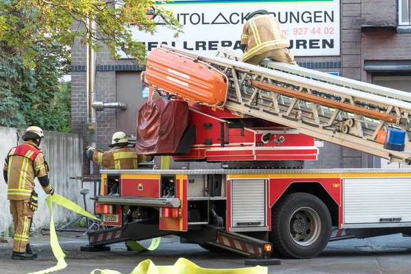 Berlin Deutschland August 2020 Berliner Feuerwehr Einsatz — Stockfoto