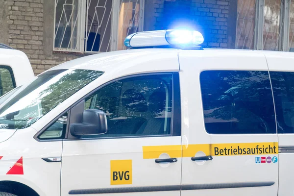Berlín Německo Srpna 2020 Bvg Betriebsaufsicht Car Německy Pro Rostlinný — Stock fotografie