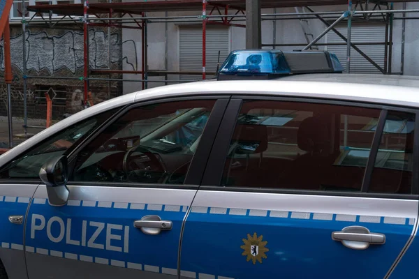 Berlin Allemagne Août 2020 Voiture Police Nationale Allemande Application Loi — Photo