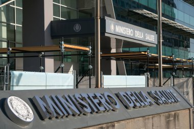 Roma, İtalya - 22 Ağustos 2020: Sağlık Bakanlığı (İtalya). Sağlık Bakanlığı (İtalyanca: Ministero della Salute), İtalya 'nın en üst düzey devlet dairesi.