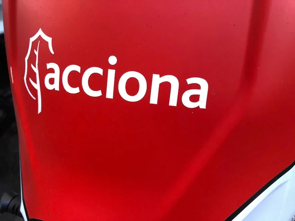 Rome Italy September 2020 Acciona Electric Scooter Rent Spanish Company — Stock Photo, Image