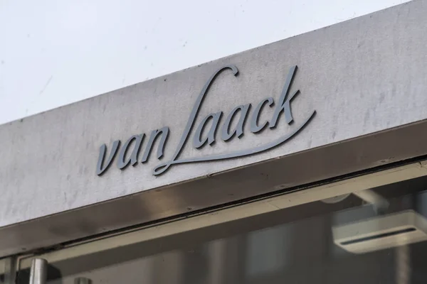 Hamburgo Alemania Marzo 2021 Señalización Una Tienda Van Laack Empresa — Foto de Stock