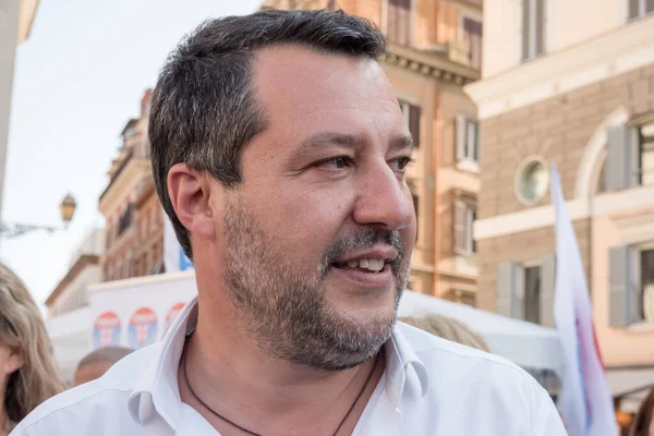 Ρώμη Ιταλία Ιουλίου 2021 Matteo Salvini Πρώην Αντιπρόεδρος Της Κυβέρνησης — Φωτογραφία Αρχείου
