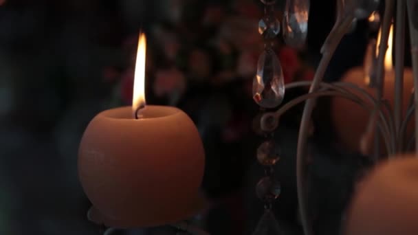 Velas decorativas Full HD — Vídeo de stock