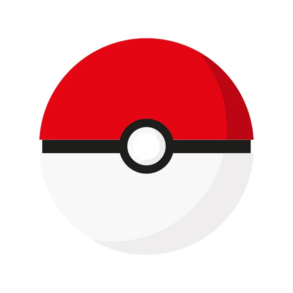 Pokeball vector icon — Stock Vector