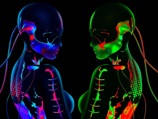 Psychedelic albüm kapağı 3d oluşturucu
