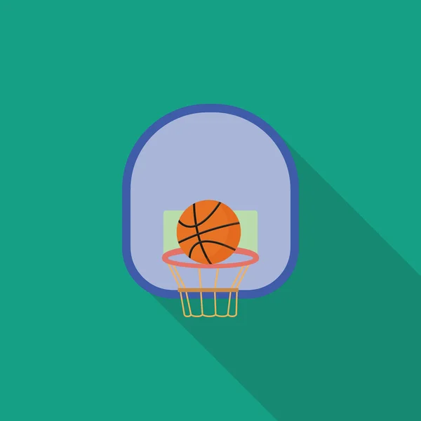 Baloncesto, basket-style fla — Archivo Imágenes Vectoriales